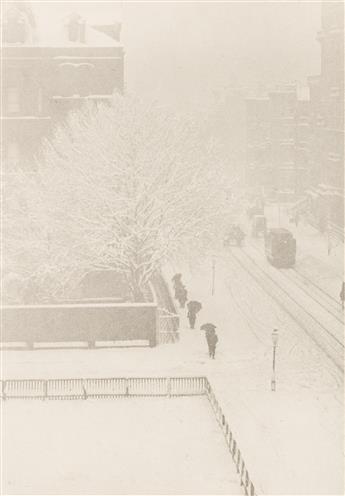 ALFRED STIEGLITZ (1864-1946) A selection of 3 photogravures of New York and Parisian street scenes from Camera Work.